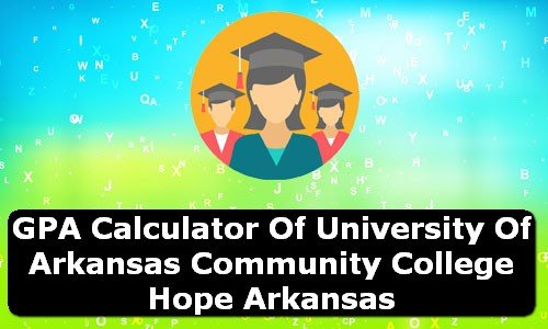 GPA Calculator of university of arkansas community college hope USA